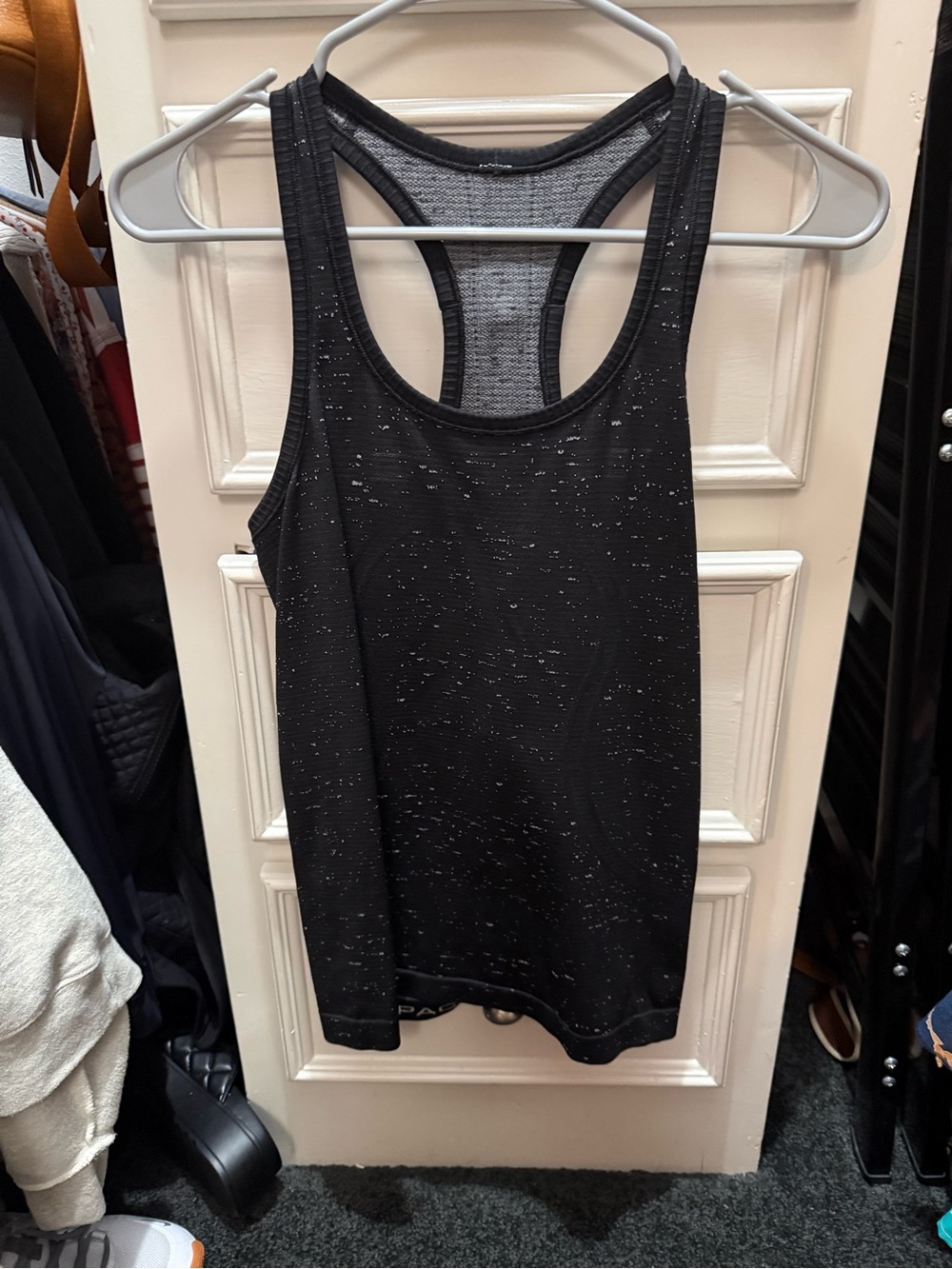 lululemon athletica Black Speckled Racerback Tank